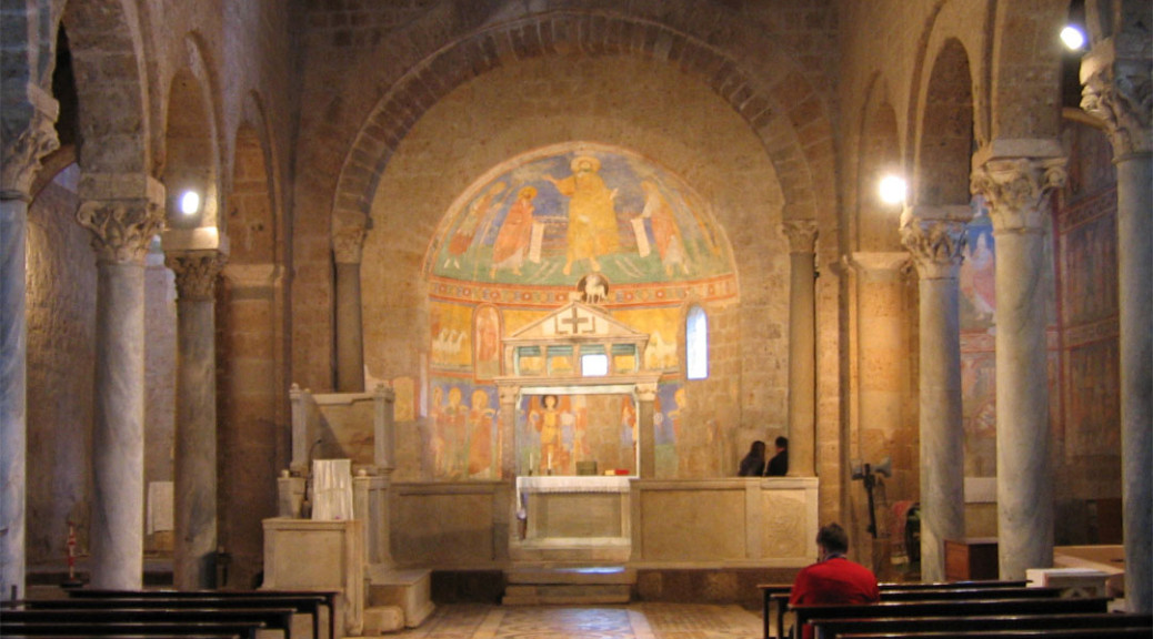 Photograph of medieval church interior